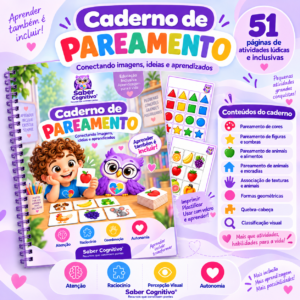 Caderno de Pareamento Diveros –  Atividades para Atenção, Raciocínio e Percepção Visual